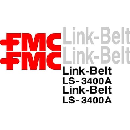 Aftermarket Link-Belt LS-3400A Excavator Decal Set LBLS3400DECALSET